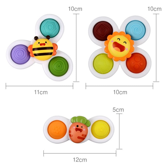 Baby Suction Spinner Bath Toy