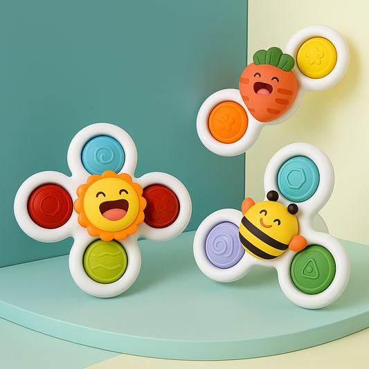 Baby Suction Spinner Bath Toy