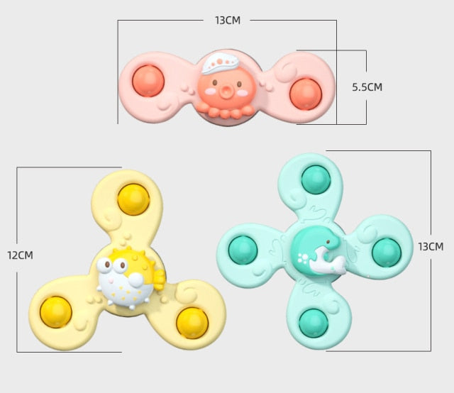Baby Suction Spinner Bath Toy